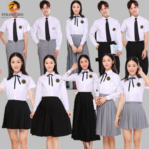 演出服中学生初中生大合唱团男女诗歌朗诵表演队礼服比赛服装2022 灰